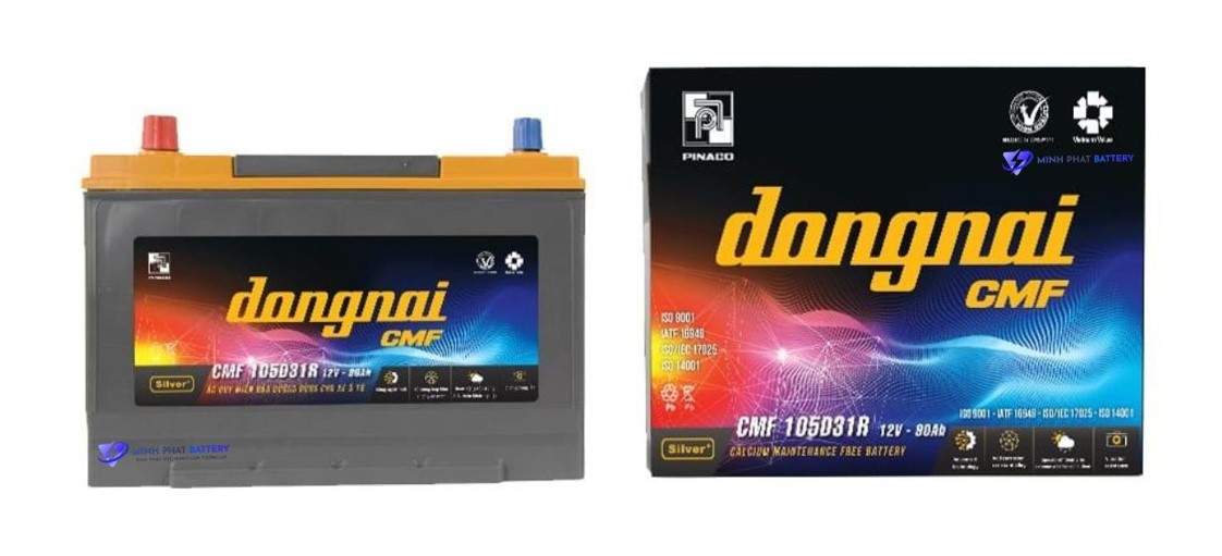 Ắc quy Đồng Nai CMF 105D31R 12V-90Ah | Ắc quy Ô tô Minh Phát