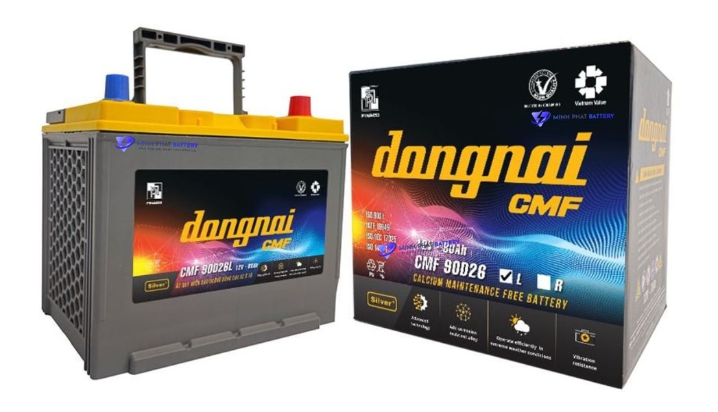 Ắc quy Đồng Nai CMF 90D26L 12V-80Ah | Ắc quy Ô tô Minh Phát