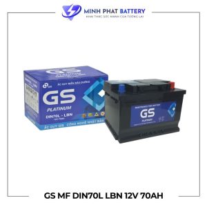 Ắc quy GS MF DIN70L-LBN 12V-70Ah | Ắc quy Ô tô Minh Phát