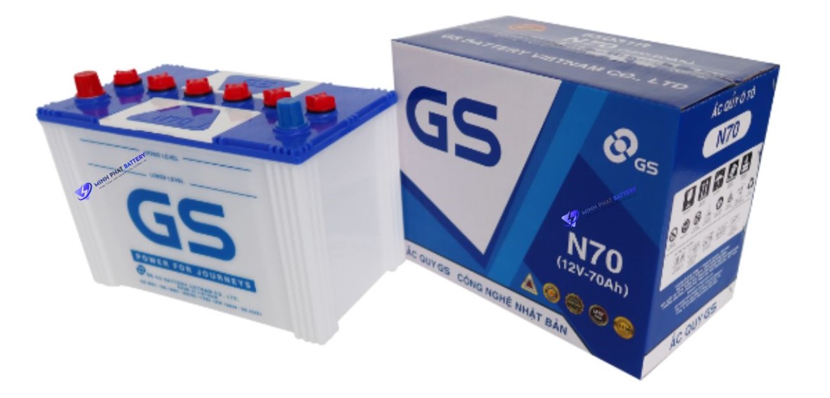 Ắc quy GS N70 12V-70Ah | Ắc quy Ô tô Minh Phát