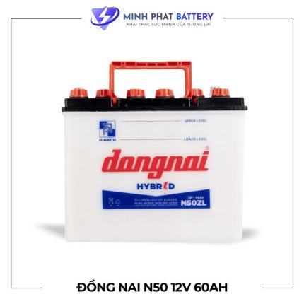 Ắc quy Hybrid Đồng Nai N50ZL 12V-60Ah | Ắc quy Ô tô Minh Phát