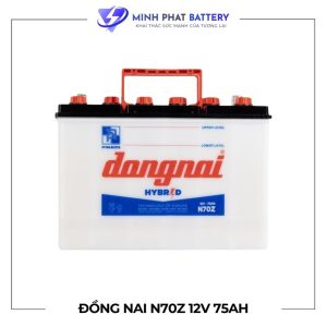 Ắc quy Hybrid Đồng Nai N70Z 12V-75Ah | Ắc quy Ô tô Minh Phát