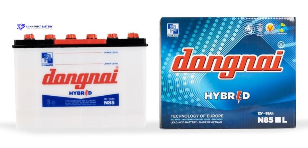 Ắc quy Hybrid Đồng Nai N85 12V-85Ah | Ắc quy Ô tô Minh Phát