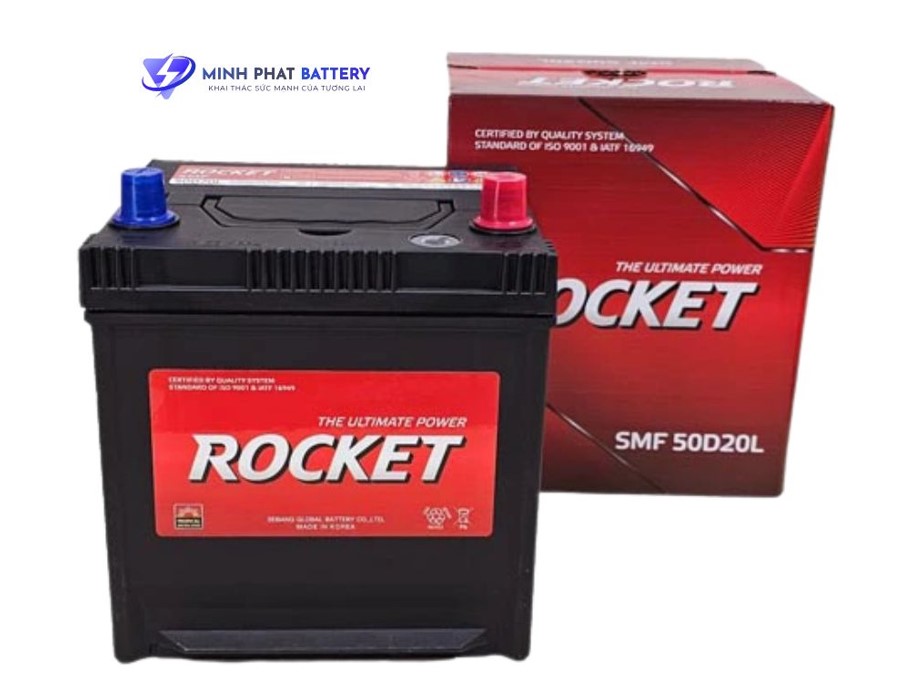 Ắc quy ROCKET SMF 50D20L 12V-50Ah