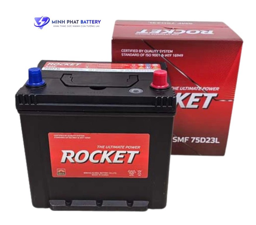 Ắc quy ROCKET SMF 75D23L 12V-65Ah