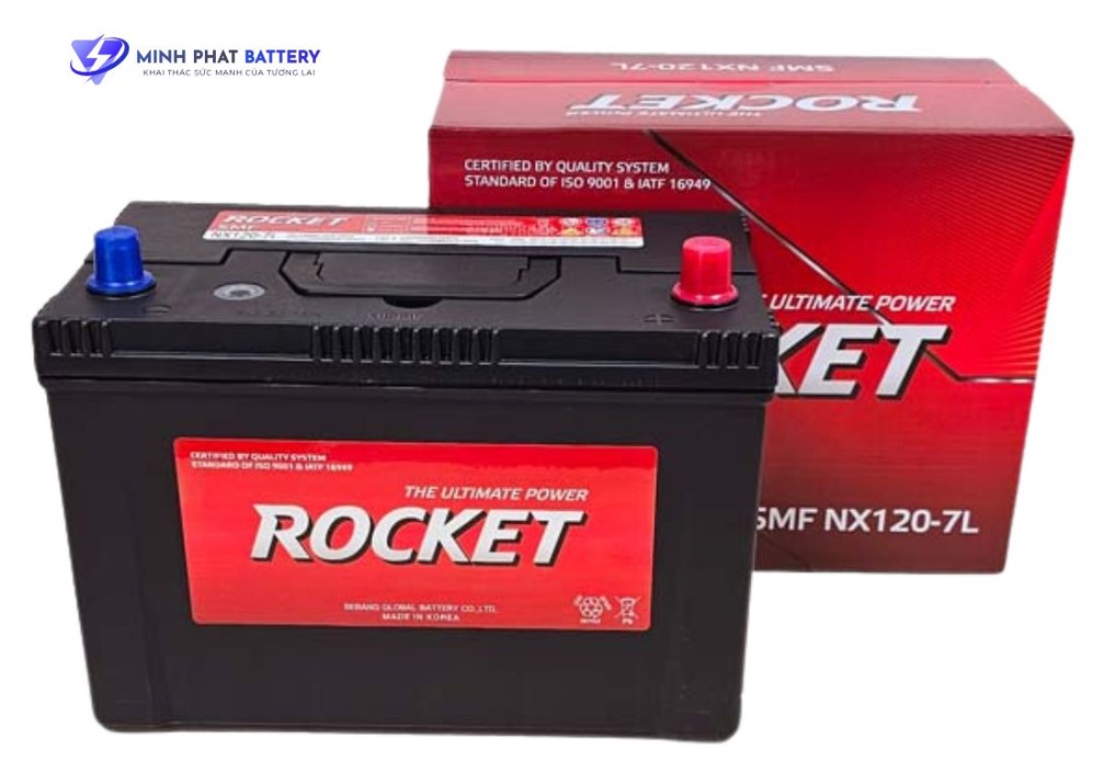 Ắc quy ROCKET SMF NX120-7L 12V-90Ah | Ắc quy Ô tô Minh Phá