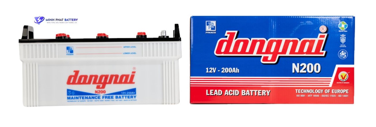 Ắc quy Tàu thuyền Đồng Nai N200 12V-200Ah | Ắc quy Ô tô Minh Phát