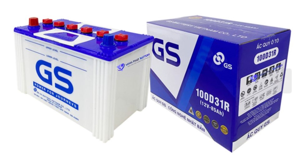 Ắc quy GS 100D31R 12V-85Ah | Ắc quy Ô tô Minh Phát
