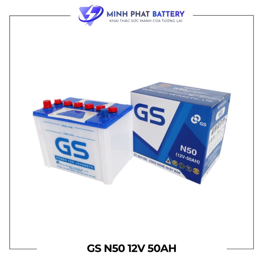 ac-quy-gs-n50-12v-50ah-acquyotominhphat Ắc quy GS N50 12V-50Ah | Ắc quy Ô tô Minh Phát