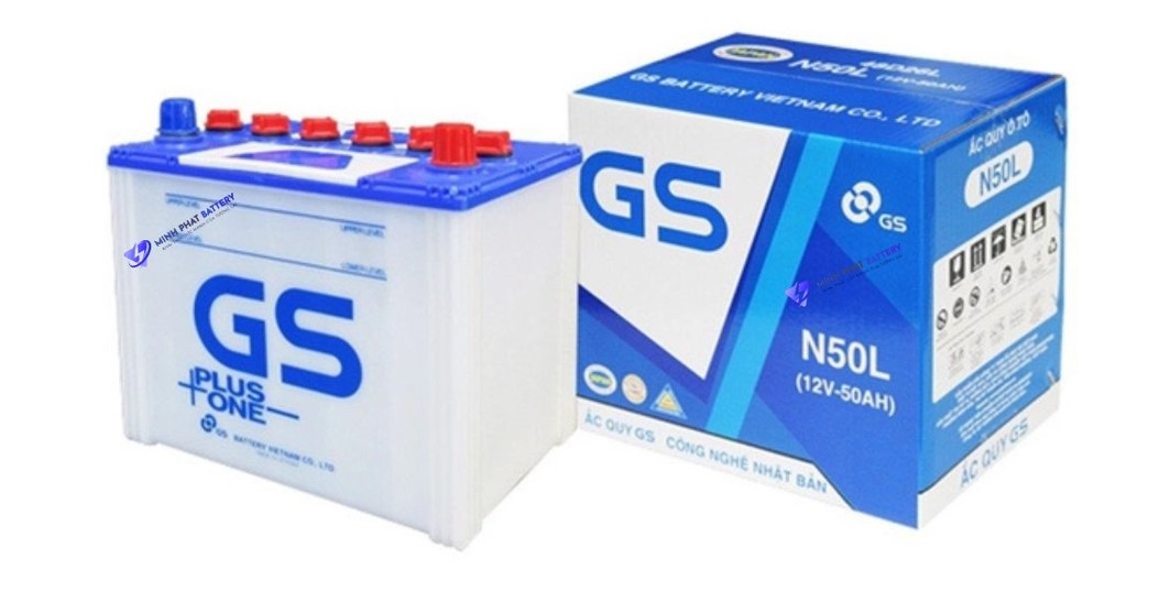 Ắc quy GS N50L 12V-50Ah | Ắc quy Ô tô Minh Phát
