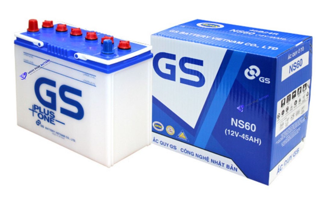 Ắc quy GS NS60 12V-45Ah | Ắc quy Ô tô Minh Phát