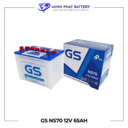 Ắc quy GS NS70 12V-65Ah | Ắc quy Ô tô Minh Phát