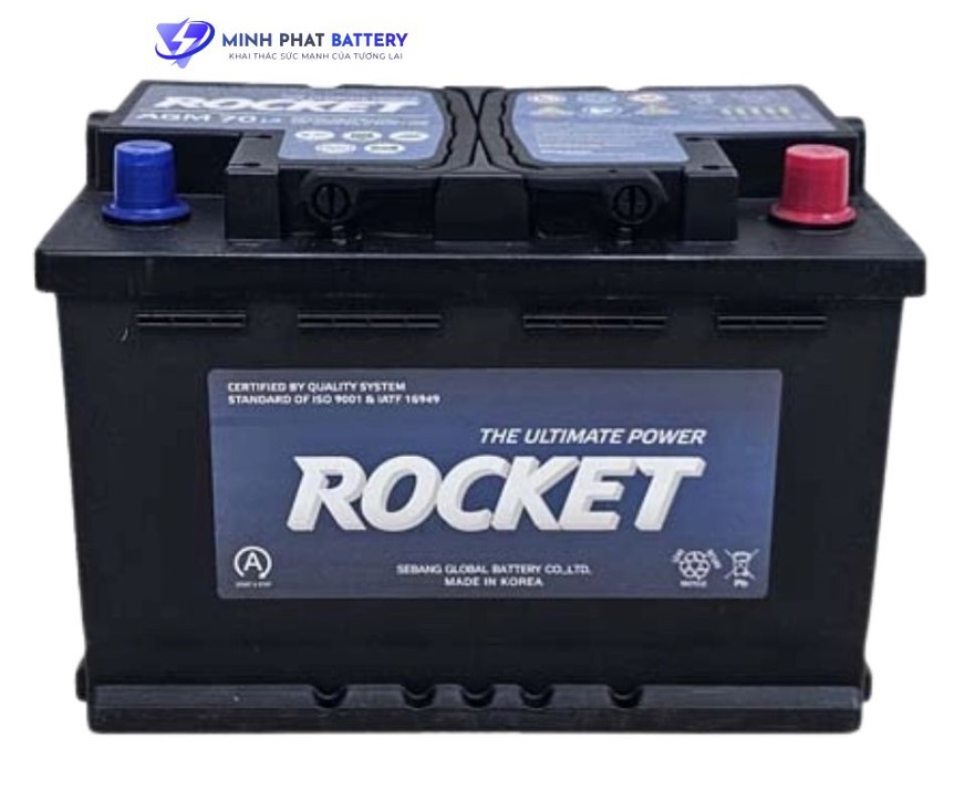 Ắc quy ROCKET AGM L3 12V-70Ah