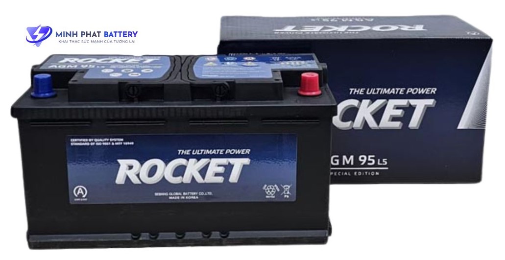 Ắc quy ROCKET AGM L5 12V-95Ah 