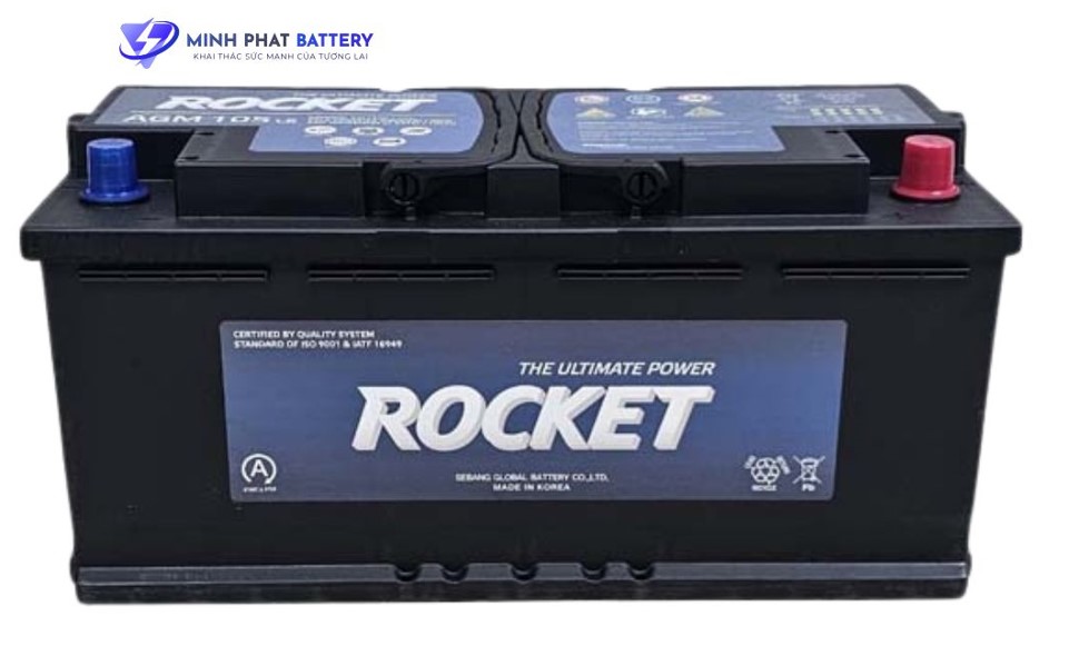 Ắc quy ROCKET AGM L6 12V-105Ah