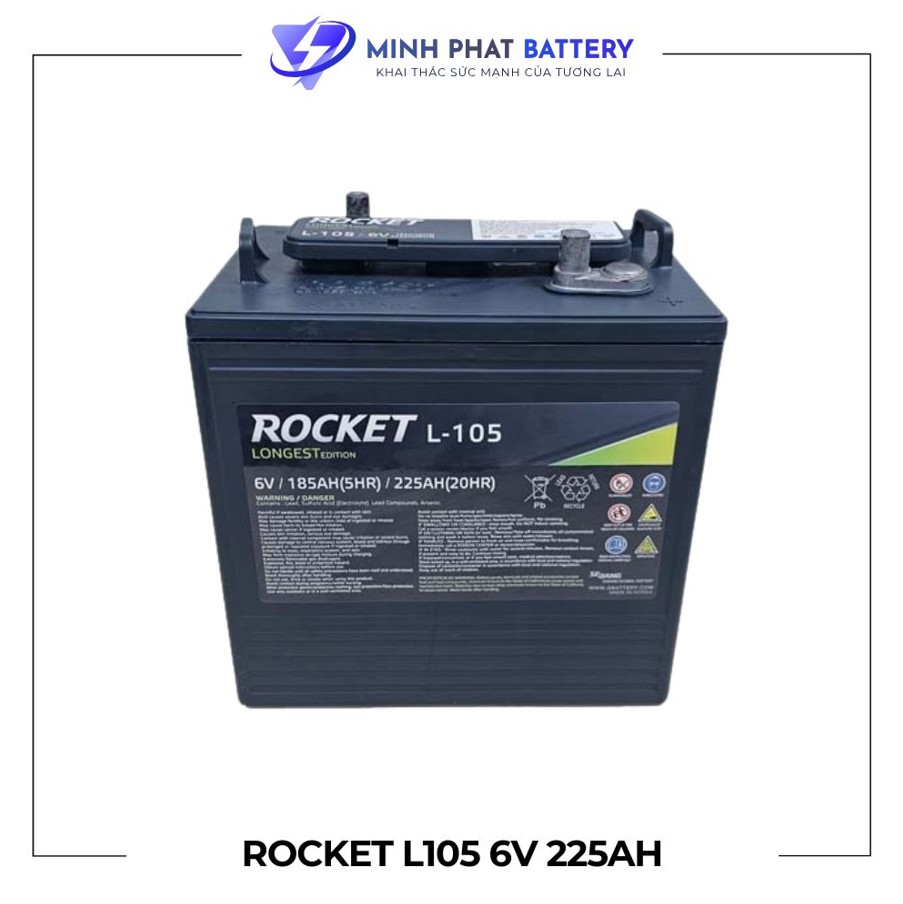 ac-quy-rocket-l-105-6v-225ah-acquyotominhphat Ắc quy ROCKET L-105 6V-225Ah | Ắc quy Ô tô Minh Phát