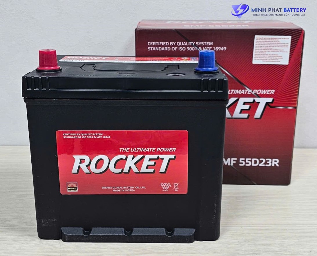 Ắc quy ROCKET SMF 55D23R 12V-60Ah