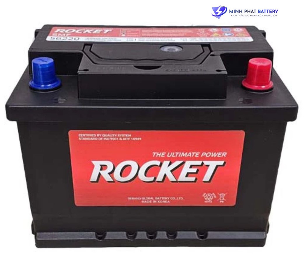 Ắc quy ROCKET SMF 56220 12V-62Ah