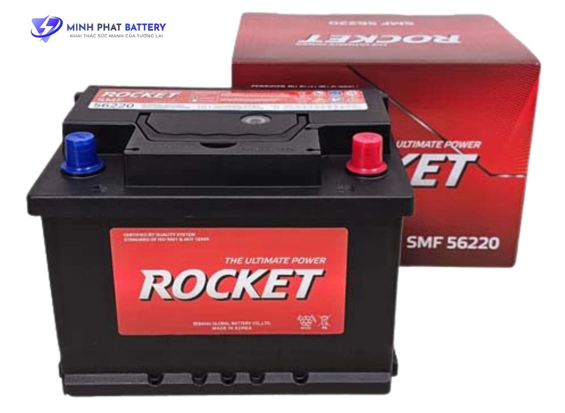 Ắc quy ROCKET SMF 56220 12V-62Ah