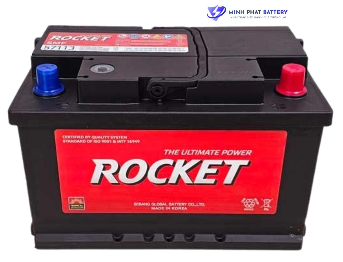 Ắc quy ROCKET SMF 57113 12V-71Ah
