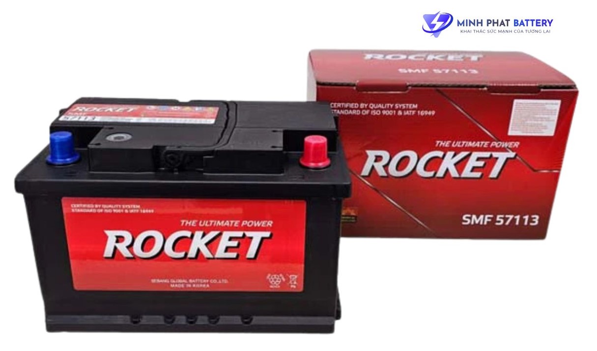Ắc quy ROCKET SMF 57113 12V-71Ah