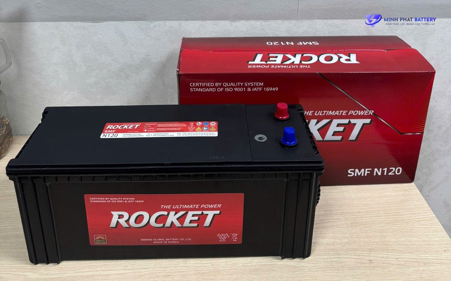 Ắc quy ROCKET SMF N120 12V-120Ah