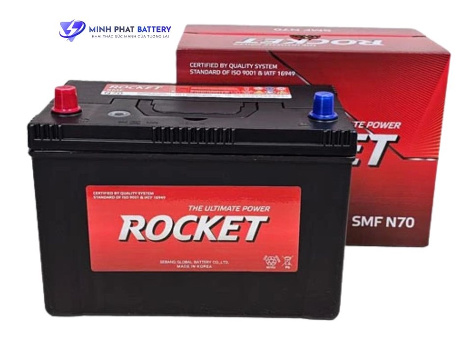 Ắc quy ROCKET SMF N70 12V-70Ah