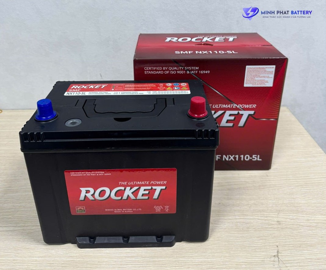 Ắc quy ROCKET SMF NX110-5L 12V-70Ah