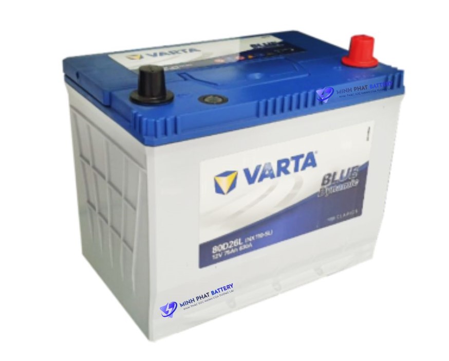 Ắc quy VARTA 80D26L 12V-75Ah | Ắc quy Ô tô Minh Phát