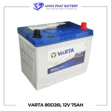 Ắc quy VARTA 80D26L 12V-75Ah | Ắc quy Ô tô Minh Phát