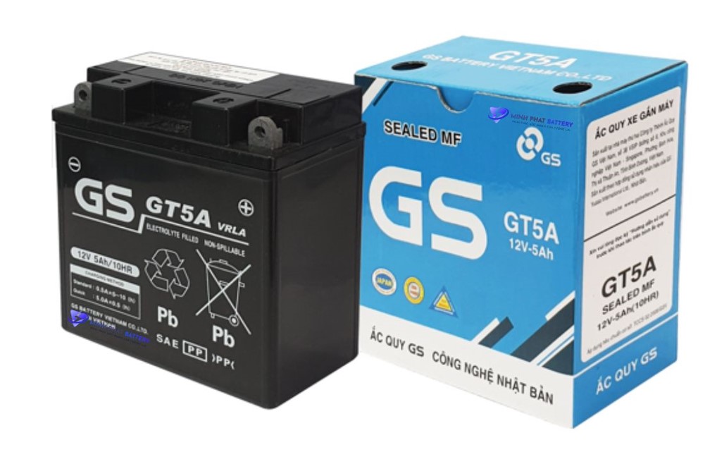 Ắc quy GS GT5A 12V-5Ah | Ắc quy Ô tô Minh Phát