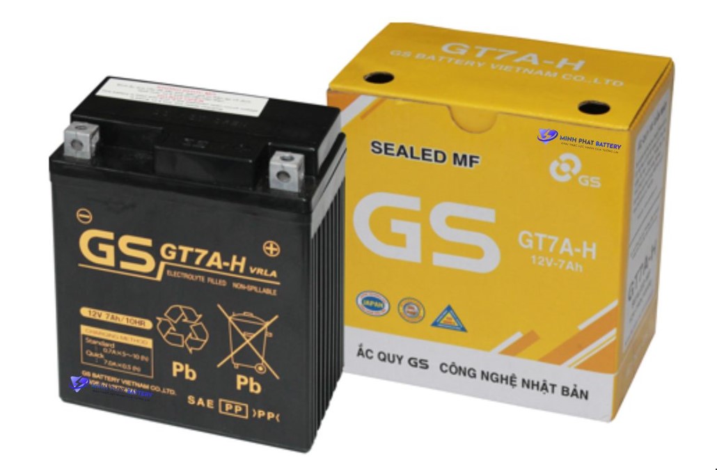 Ắc quy GS GT7A-H 12V-7Ah | Ắc quy Ô tô Minh Phát