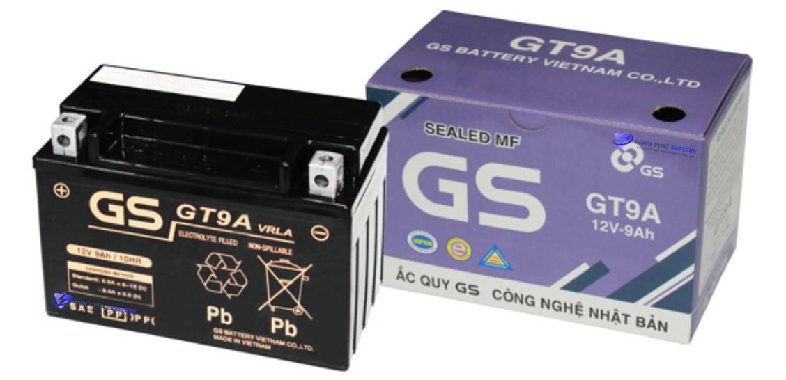 Ắc quy GS GT9A 12V-9Ah | Ắc quy Ô tô Minh Phát