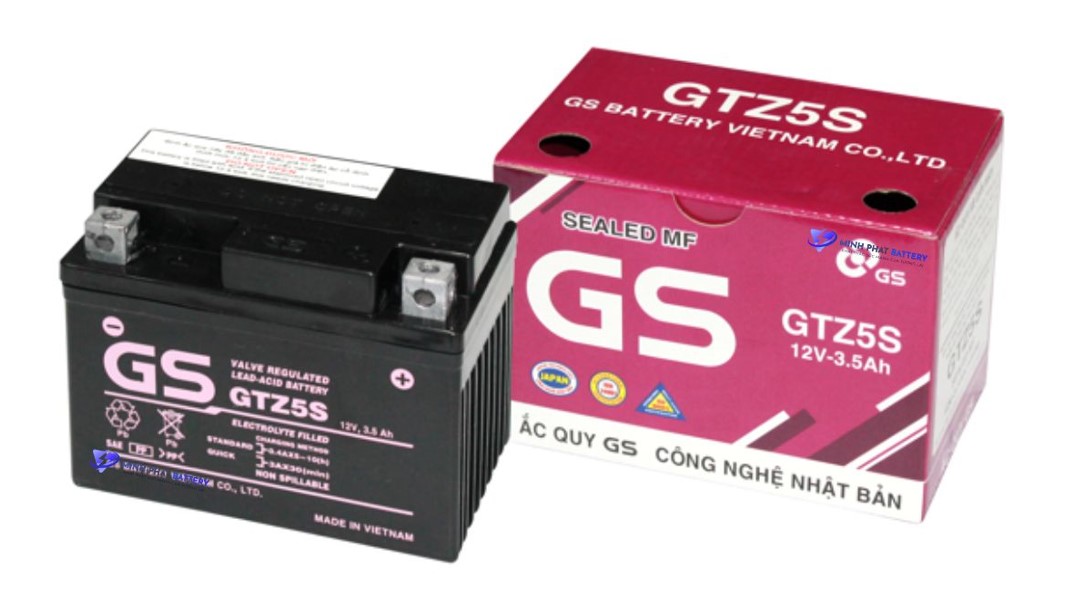 Ăc quy GS GTZ5S 12V-3.5Ah | Ắc quy Ô tô Minh Phát