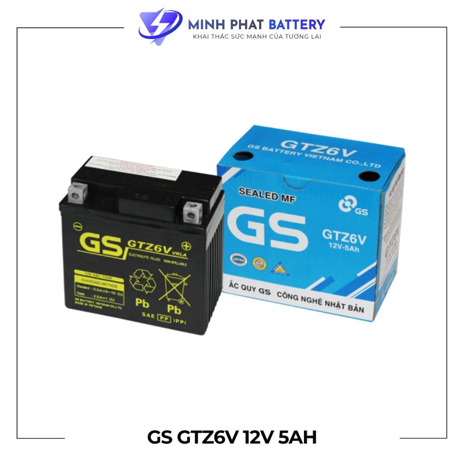 ac-quy-gs-gtz6v-12v-5ah-acquyotominhphat Ắc quy GS GTZ6V 12V-5Ah | Ắc quy Ô tô Minh Phát