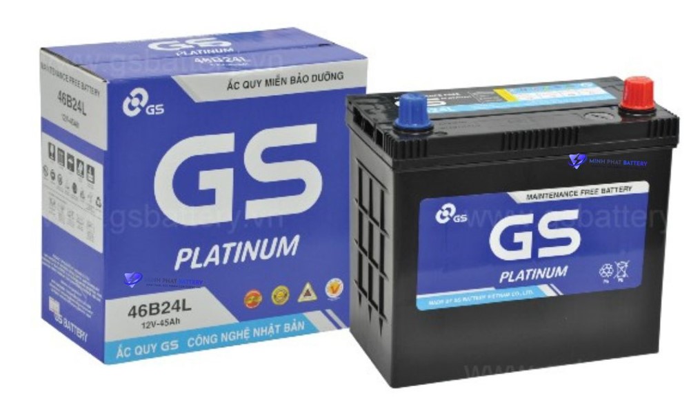 Ắc quy GS MF 46B24L 12V-45Ah | Ắc quy Ô tô Minh Phát