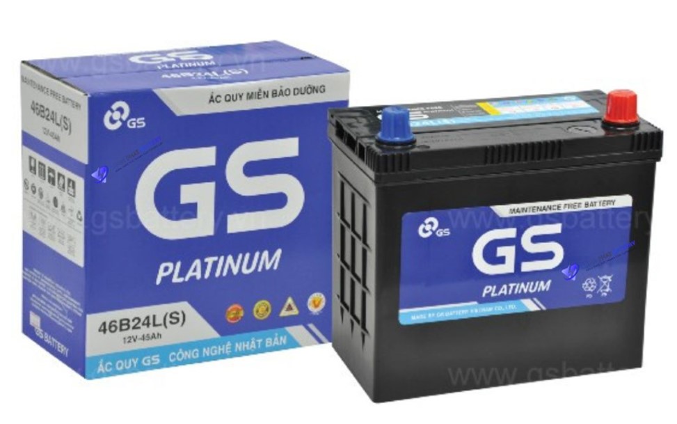 Ắc quy GS MF 46B24LS 12V-45Ah | Ắc quy Ô tô Minh Phát