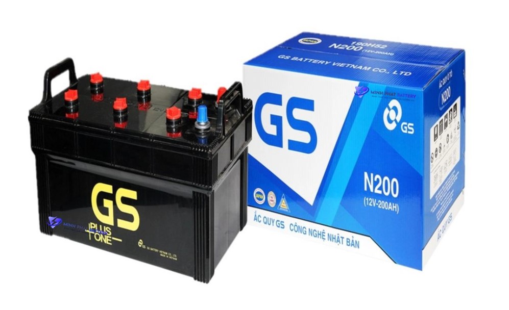 Ắc quy GS N200 12V-200Ah | Ắc quy Ô tô Minh Phát