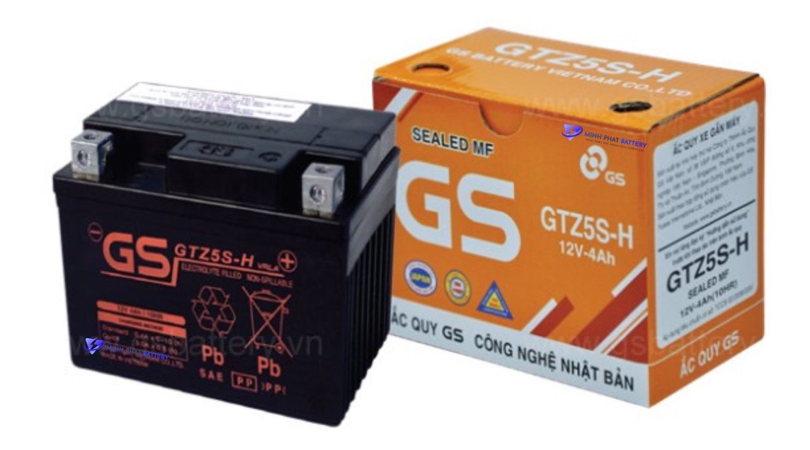 Ắc quy GS GTZ5S-H 12V-4Ah | Ắc quy Ô tô Minh Phát
