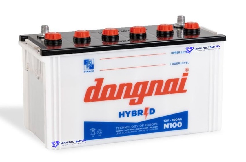 Ắc quy Hybrid Đồng Nai N100 12V-100Ah | Ắc quy Ô tô Minh Phát