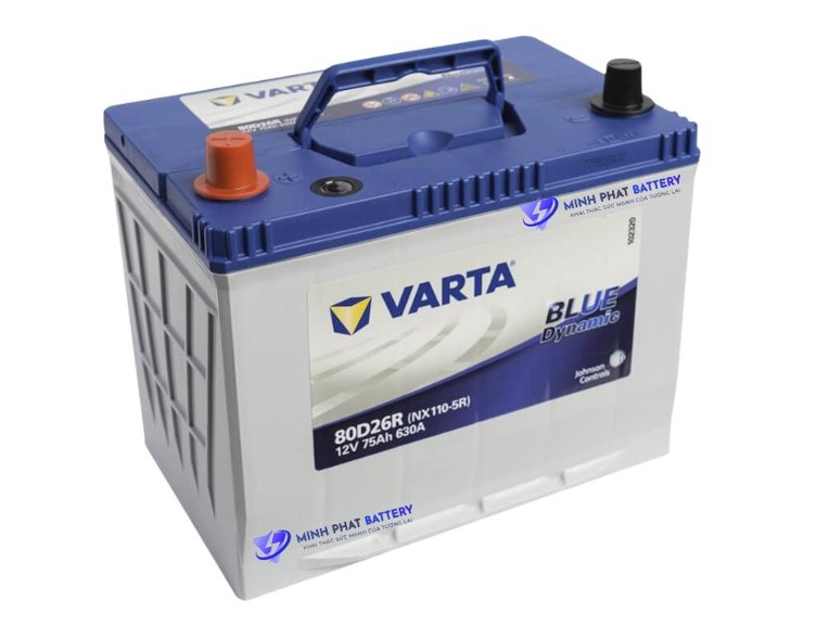 Ắc quy VARTA 80D26R 12V-75Ah | Ắc quy Ô tô Minh Phát