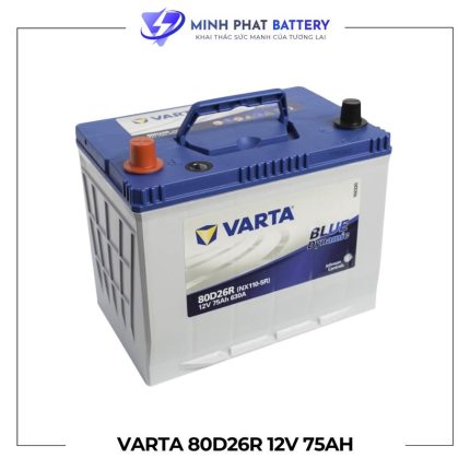 Ắc quy VARTA 80D26R 12V-75Ah | Ắc quy Ô tô Minh Phát
