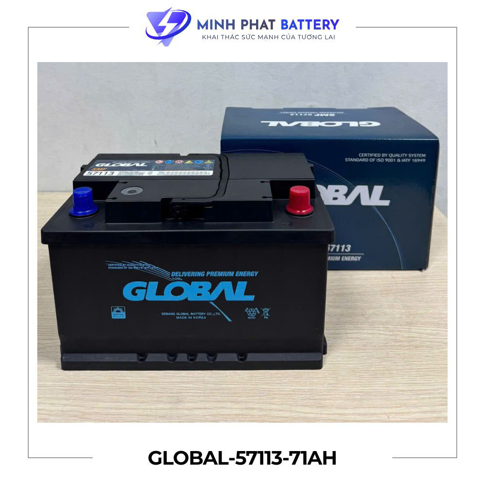 Ắc quy Global 57113-12V-71AH | Ắc quy Ô tô Minh Phát