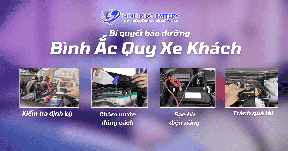 Bí quyết bảo dưỡng bình ắc quy xe khách